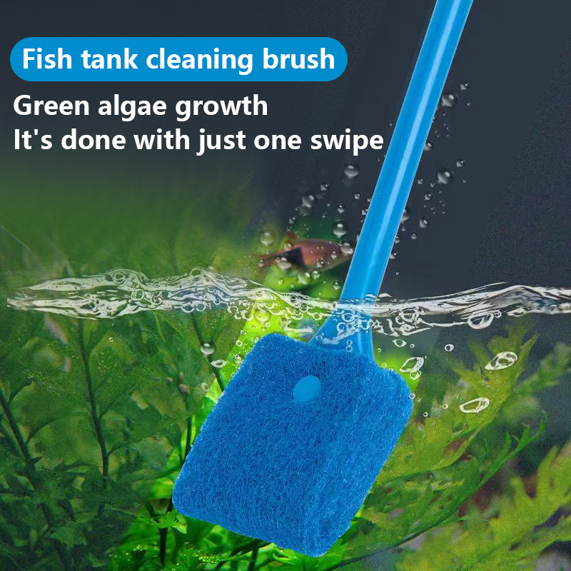 Marine Aquarium Glass Cleaner - Fish Tank Glass Plant Cleaning Brush