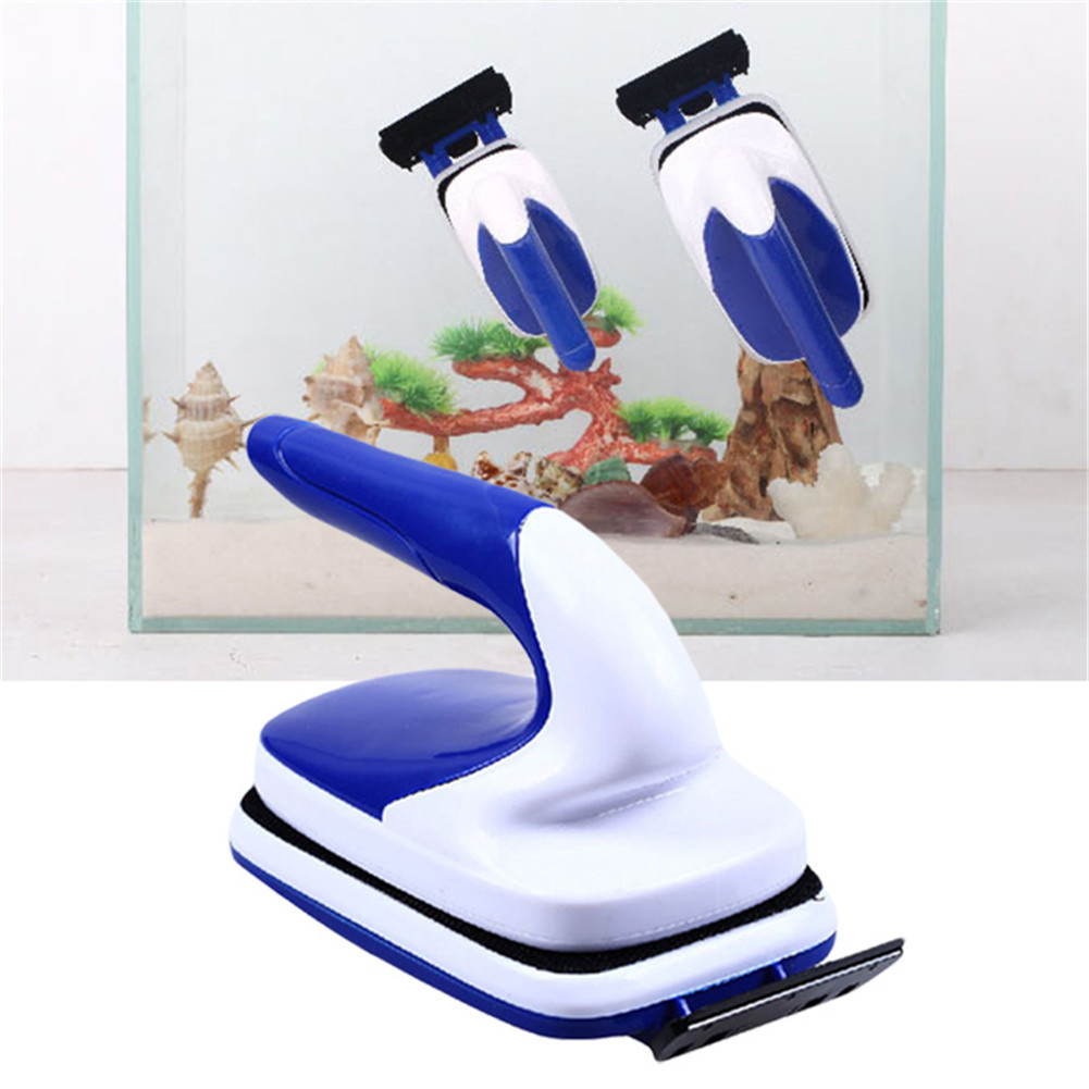 Marine Aquarium Glass Cleaner - Aquarium Practical Floating Magnetic Brush Fish