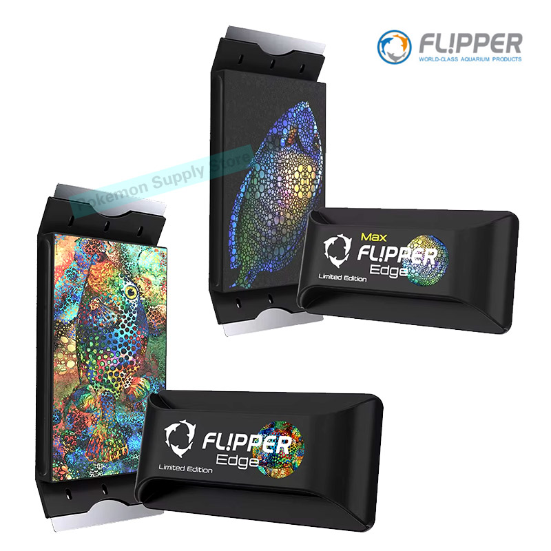 Marine Aquarium Glass Cleaner - Limited Edition Flipper Edge Max Magnetic