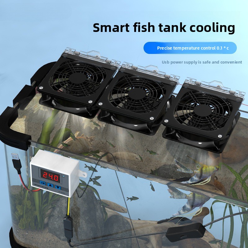 Marine Aquarium Chiller - USB Smart Silent Cooling Fan Aquarium