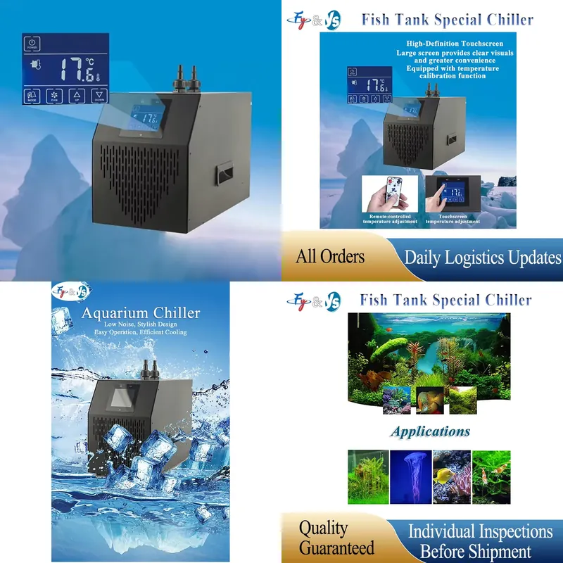 Marine Aquarium Chiller - 160L-500L Marine Tank Chiller Water Cooling