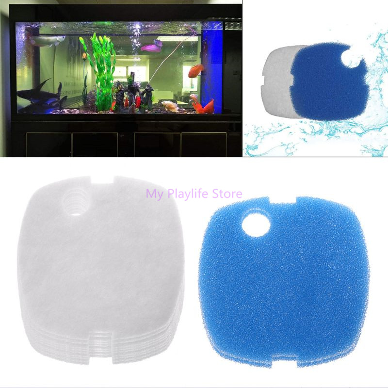 Marine Aquarium Chiller - 10pcs Aquarium Filter Pads Sponge for