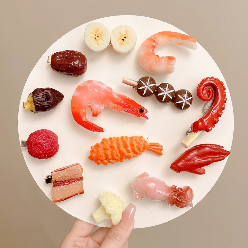 Women Simulated Food Hair Clip - огляд і ціна Marine Salt Mix
