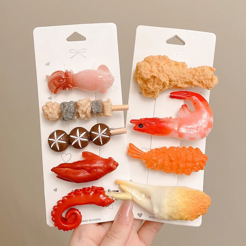 Women Simulated Food Hair Clip - огляд і ціна Marine Salt Mix
