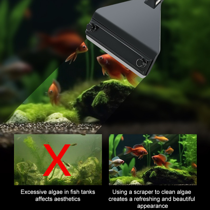 Aquarium Algae Remover Aluminu - огляд і ціна Marine Aquarium Glass Cleaner