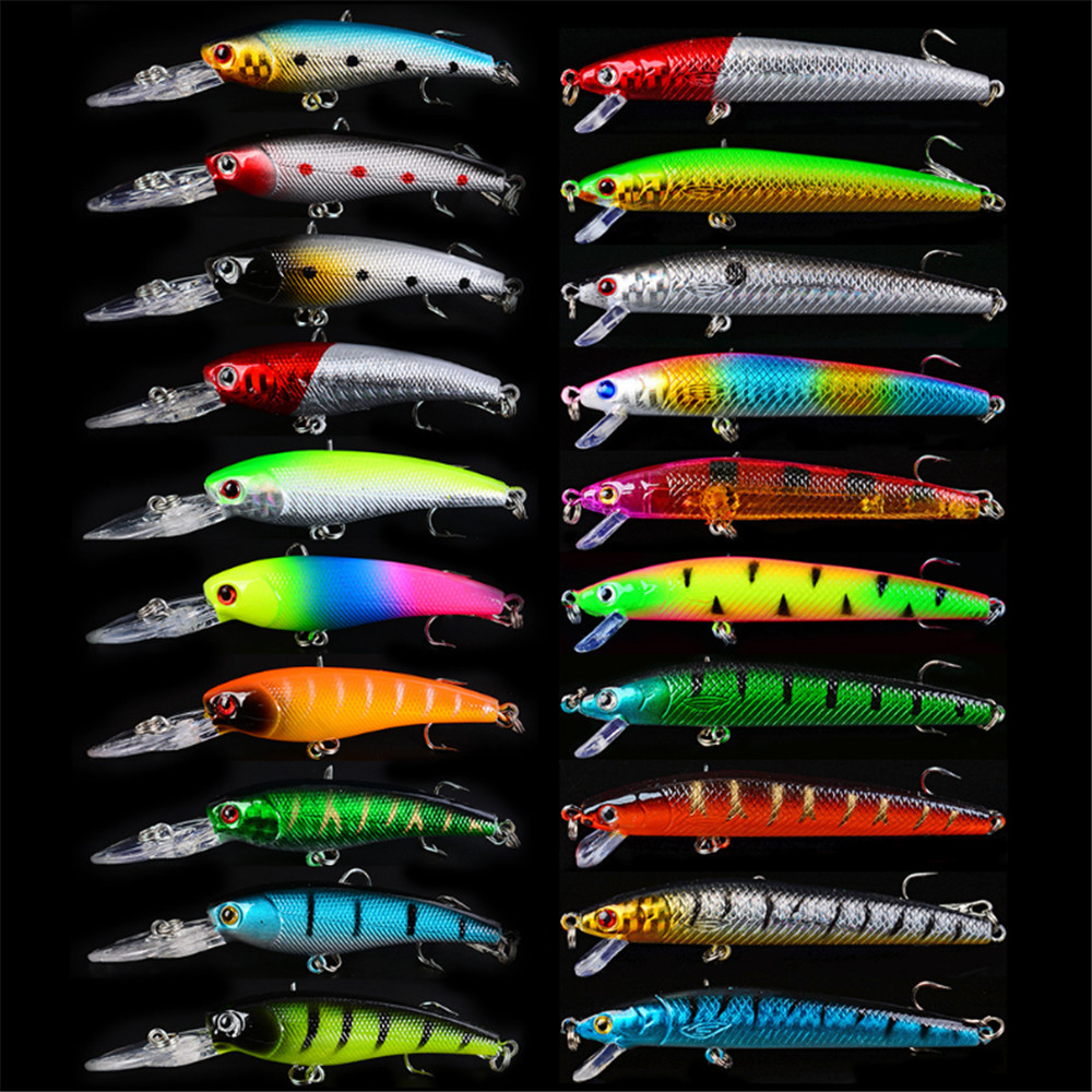 20pcs/lot Minnow Fishing Lures - огляд і ціна Marine Salt Mix
