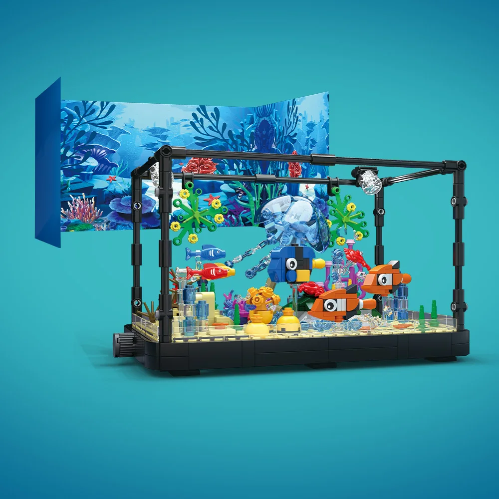 Fish Tank Building Block Set w - огляд і ціна Marine Aquarium Aquascape