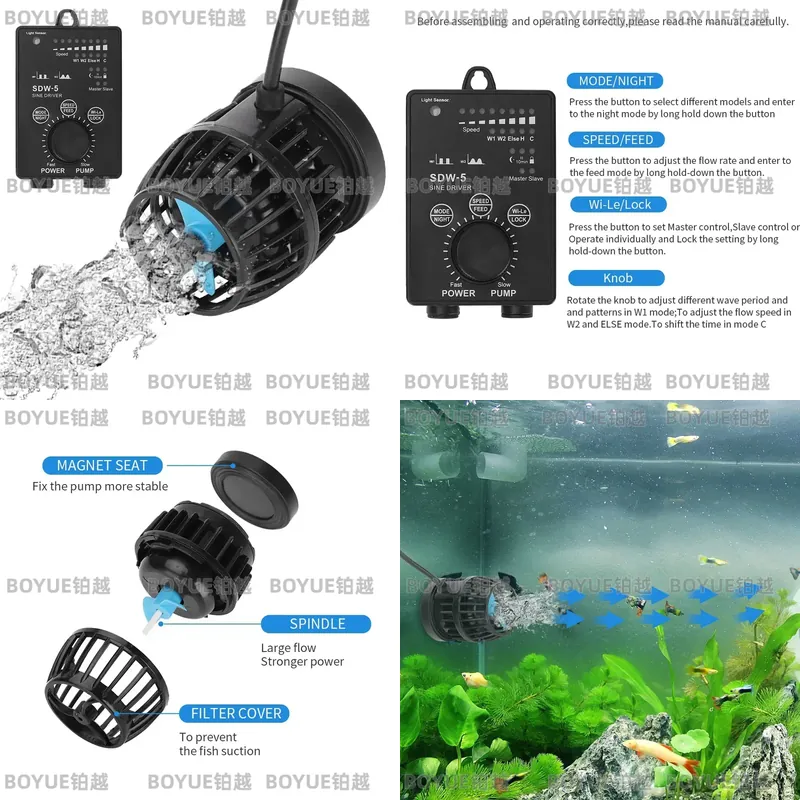 WiFi Aquarium Wave Maker Silen - огляд і ціна Powerhead Wave Maker